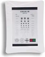 LED Eye Chart Light Box, Vision Test Chart Eye Exams Charts, Vision Test Board, with 2 Levels Of Adjustable Brightness, Working Distance 25CM, for Optometrie & Vision Assessment