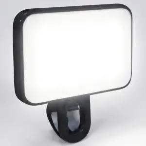 Streaming Licht LED Selfie Licht mit Clip Webcam mit 3 Farbtemperaturen Dimmbare