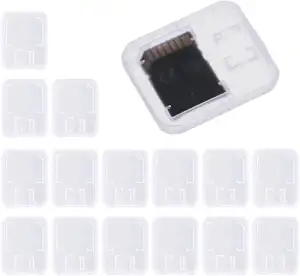 15 Stück Sd Karten Aufbewahrung, Sd Karten Case Speicherkarten Aufbewahrung Transparente Kunststo...