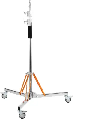 K&F CONCEPT 330CM Wirklich Edelstahl Lichtstativ mit Rollen, Heavy Duty Fotograf