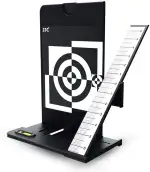 JJC 2-in-1 Objektiv Fokus Kalibrierungswerkzeug mit Balance Card für Canon Nikon Sony Pentax Olym...