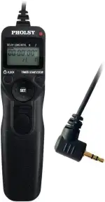 PHOLSY Kamera Fernauslöser C6 Timer-Auslösekabel mit Intervalometer für Canon EOS R10, R6, R8, 90D, 250D, 200D, 850D; für Olympus OM-1 EM1X EM1iii EM5iii; für Fujifilm GFX100 GFX50R XT5 XT3 XT4 XT30