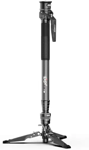 COMAN One-Click Lift Carbon Fiber Monopod 165cm Einbeinstativ Kamera mit Schnell