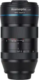 SIRUI 75 mm F1,8 1,33X Anamorphotisches Cine-Objektiv APS-C (M4/3-Mount) für GH5/GH6/BMPCC