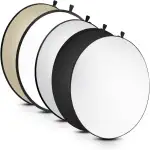 Walimex 5in1 Faltreflektor Set 107 cm (inkl. Transporttasche) wavy gold/silber/weiß/schwarz/transparent