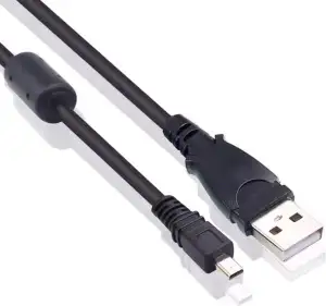 USB Ladekabel 8-Pin Datenkabel 150cm kompatibel mit Sony Cybershot DSCH300, DSCW
