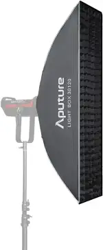 Aputure Light Box 30120 - Rechteckige Softbox mit Gitter & Bowens-Halterung für Amaran 60/100/200 Serie, Aputure LS 300/600/120 Sereis LED-Videoleuchte