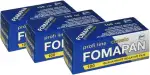 3er Pack Foma Fomapan Classic Fotofilm 100 ISO Schwarz - Weiß Negativ- Rollfilm/Mittelformatfilm / 120 Format, FO11161-3