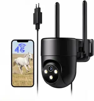 24/7 Aufzeichnung 4G LTE Überwachungskamera Aussen mit SIM Karte, Outdoor Kamera