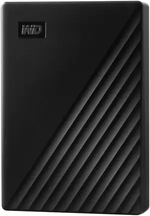 WD My Passport externe Festplatte 5 TB (mobiler Speicher, schlankes Design, herunterladbare Softw...