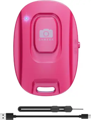 Bluetooth-Kameraauslöser für iOS & Android Smartphones – Wiederaufladbare Fernbe