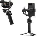 GoPro Fluid Pro AI 3-Achsen-Gimbal-Stabilisator für GoPro-Kameras und Smartphones, Motivverfolgung, Beleuchtung, kabellose Kamerasteuerung, tragbar, Vlogging, 360°-Drehung, Geräteaufladung