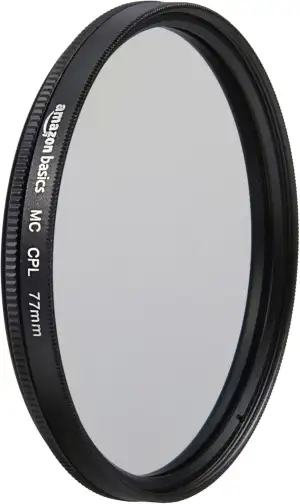 Amazon Basics 77 mm Circular Polarisations-Schutzfilter für tiefere Farben, Redu