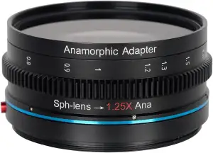 SIRUI 1,25x T2.9 Anamorphotischer Adapter mit einfachem Fokus vorne, 82mm Gewind