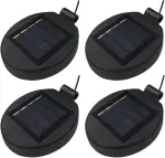 2/4 Solar Blumenlichter Ersatz Top Solar Panel Laterne Deckel Lichter Ersatz Top Glühbirne Ersatz...