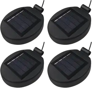 2/4 Solar Blumenlichter Ersatz Top Solar Panel Laterne Deckel Lichter Ersatz Top