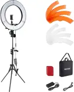 NEEWER Ringlicht mit Stativ Set: 18 Zoll/45cm Außen 55W 5600K Dimmbare LED Ringleuchte mit Blueto...
