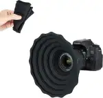 JJC Silikon Gegenlichtblende, Universal, Faltbar, Entspiegelt, für Canon, Nikon, Sony, Fuji, DSLR...