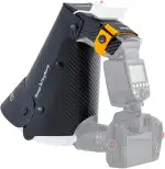 Guage Slimline Makro-Blitzdiffusor-Softbox – Kompakter Makro-Diffusor für Objektive unter 60mm, Faltbarer Softbox-Blitz für Makrofotografie, Blumen, Insekten & Details（Slim Version）