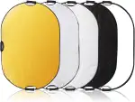 Selens 5-in-1 80x120cm Oval Reflektor Tragbarer Faltbarer für Fotografie Fotostudio Beleuchtung und Außenbeleuchtung Portrait Fotografie
