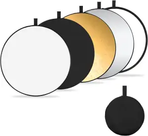 K&F CONCEPT 5-in-1 Reflektor Fotografie-Kit, Faltreflektor mit Aufbewahrungstasc