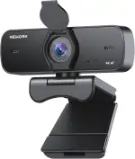 4K PC-Webcam mit Sony-Sensor, Autofokus und Sichtschutzabdeckung, Ultra HD Streaming Kamera, 2 Mikrofone mit Geräuschunterdrückung, USB Plug & Play, 77° FOV, für Zoom, Skype
