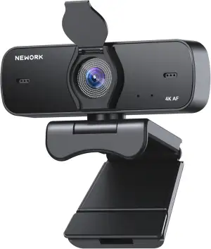 4K PC-Webcam mit Sony-Sensor, Autofokus und Sichtschutzabdeckung, Ultra HD Strea