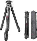 Kamera Stativ, COMAN Zero Y Tripod Carbon Fiber mit 360° Panoramakugelkopf und Arca Swiss Videostativ für alle DSRL-Kameras, leichtes Tripod mit 15.3–156.7cm Höhe, Mittelsäule Belastbar bis 18 kg