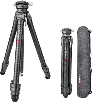 Kamera Stativ, COMAN Zero Y Tripod Carbon Fiber mit 360° Panoramakugelkopf und A