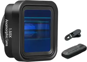 Andoer Anamorphotisches Filmobjektiv für Smartphone, 1,55-faches Deformationsfil