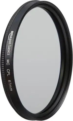 Amazon Basics 67 mm Circular Polarisations-Schutzfilter für tiefere Farben, Redu