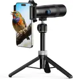 Evil Eye 30X Handy Teleobjektiv mit Stativ, 4K HD Teleobjektiv für Smartphone, Metallrahmen & 30X Zoom, Kompatibel mit iPhone & Android, Ideal für Reise- & Sportfotografie