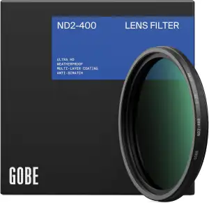 Gobe 82 mm Variabler Graufilter ND2-400 (1-8.6 Stop) ND Filter (Pro)