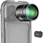 NEEWER 2X Konverter nur für Teleobjektive von Handykameras, 240mm Telekonverter, 7 Elemente in 5 Gruppen, 17mm Gewinde kompatibel mit NEEWER Handykäfig iPhone Android Samsung Xiaomi, LS-79