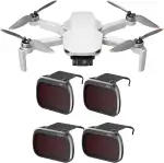 Mini 4K ND-Filter, Filterset für DJI Mini 4K/Mini 2 SE/Mini SE/Mini 2/Mavic Mini Drohnenzubehör 4er Pack (ND8/ND16/ND32/ND64)