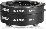 Meike MK-S-AF3A Metall Autofokus Makro Verlängerung Adapter für Sony E-Mount Ring 10mm 16mm Kamera den Mirrorless Nex3 Nex5 Nex6 A6000 A6300 A6400 A6500 A7II A9 etc
