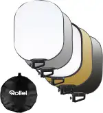 Rollei 5 in 1 Reflektor Fotografie Faltbar 60x75cm Licht Diffusor Foto für Portrait und Produktfo...