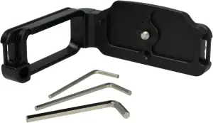 vhbw L-Winkel kompatibel mit Nikon D850 Kamera - Aluminium (eloxiert), Schwarz -