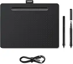 Wacom Intuos Medium Zeichentablett - Tablet zum Zeichnen & zur Fotobearbeitung m