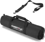 AMBITFUL Stativ-Tragetasche, strapazierfähig, mit Aufbewahrungstasche und Schultergurt, gepolsterte Tragetasche für Lichtständer, Galgenständer, Regenschirm (65CM)