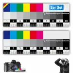 Sachverständigen-Zubehör® Graukarte für Weißabgleich als [Kunststoff Belichtungsmesser] 2er Set |...