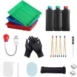 eTone Dunkelkammer-Entwicklungsausrüstungsset 120 135 Schwarzweißfilm-Fotodruck-Entwicklungstabletts Starter-Kit