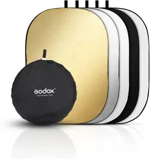 GODOX 5 in 1 Licht-Reflektor Faltreflektoren Fotografie mit Tragetasche, Licht D