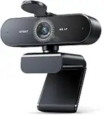 EMEET Webcam NOVA 4K, 4K Webcam mit 2 Mikrofon mit Rauschunterdrückung, Ultra HD Webcam mit 73° W...