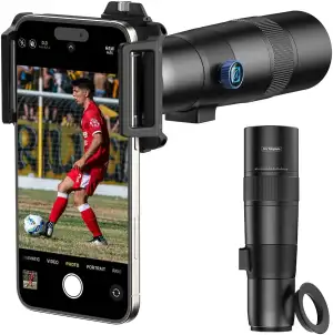 APEXEL 30X Super Teleobjektiv, 720mm Brennweite Teleobjektiv für Smartphone, Pro