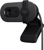 Logitech Brio 100 Full HD-Webcam für Meetings und Streaming, Auto-Lichtausgleich, integriertes Mikrofon, Abdeckblende, USB-A, für Microsoft Teams, Google Meet, Zoom und mehr - Graphit