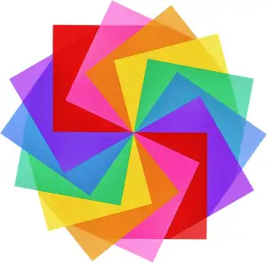 Farbfolie Farbfilter Folie 14 Stück Farbfolie Hitzebeständig für Lampen LED Gel 