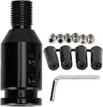 Qiilu Auto-Schaltknauf-Adapter, Universal-Auto-Schaltknauf-Adapter für Schalthebel ohne Gewinde 1...