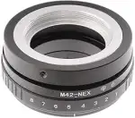 Hersmay M42-NEX Tilt-Shift 360° Objektivadapter für M42 Mount Objektiv auf E-Mount für Sony NEX5 ...