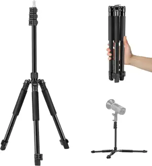 NEEWER Fotografie Lichtstativ, 47–195cm (1,5–6,4 ft) Aluminium-Stativ mit umkehr